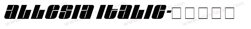 Allesia Italic字体转换